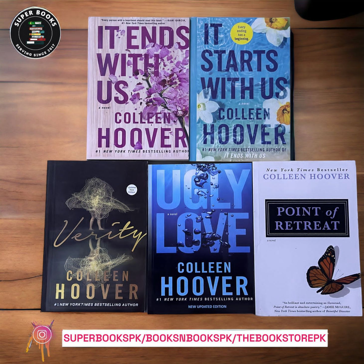 Pack Of 5 Books By Colleen Hoover