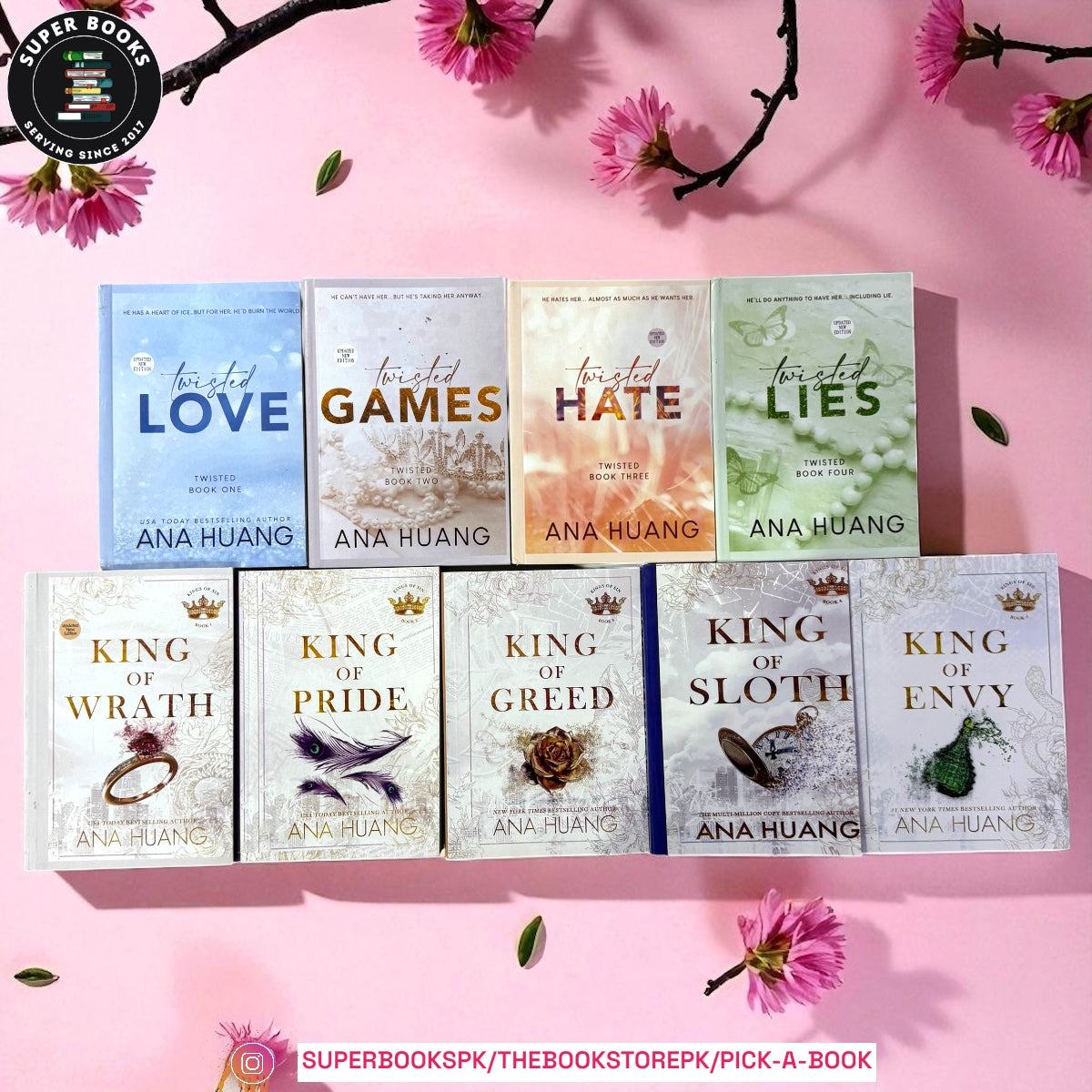 Ana Huang Library – Twisted + King of Sin Series
