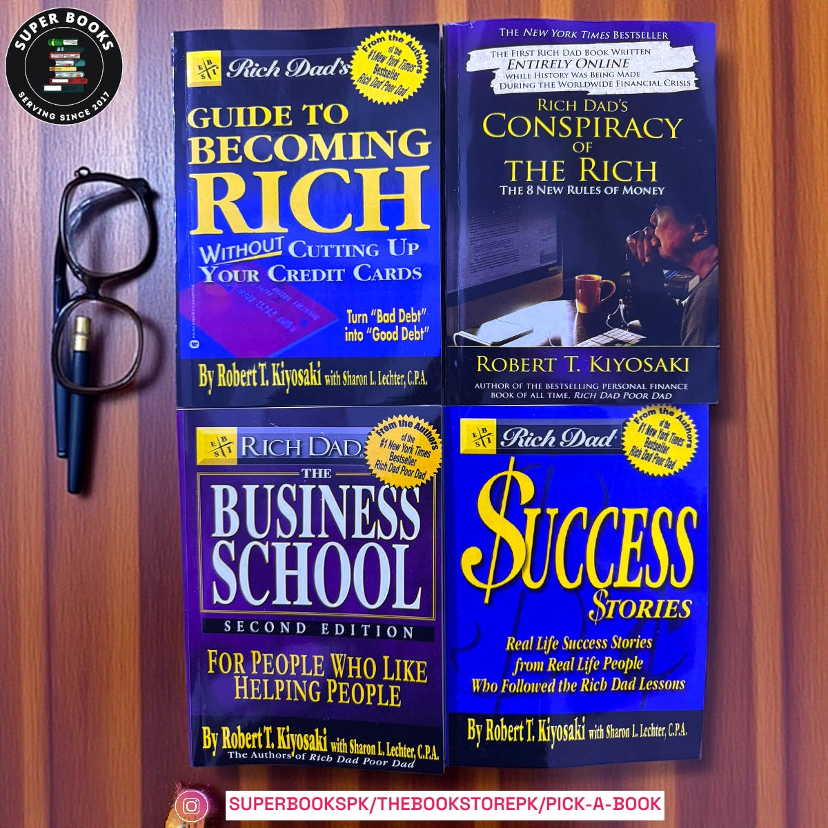 Rich Dad Bundle – 4 Books That Teach Wealth & Success