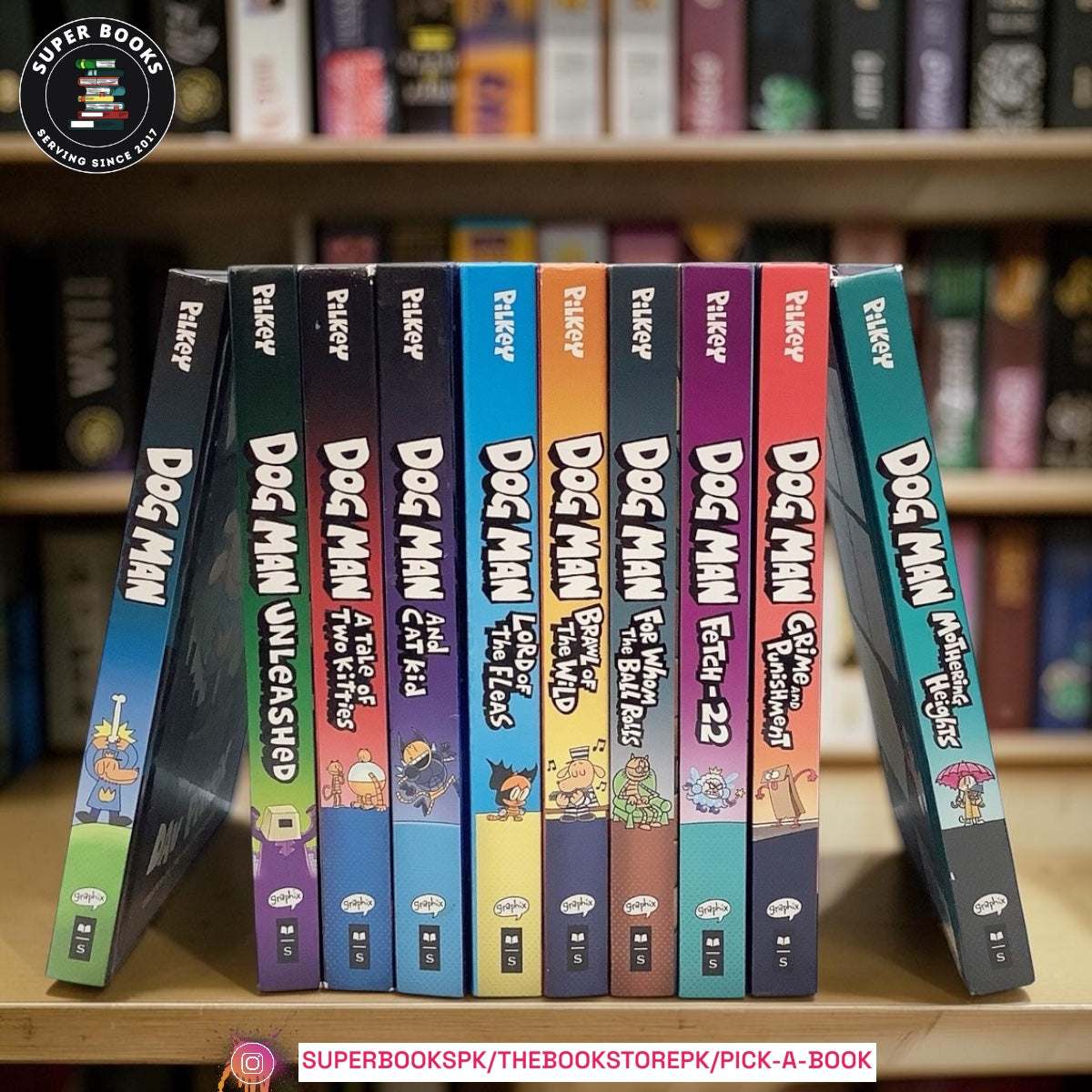 Dog Man Series by Dav Pilkey (10 Books)